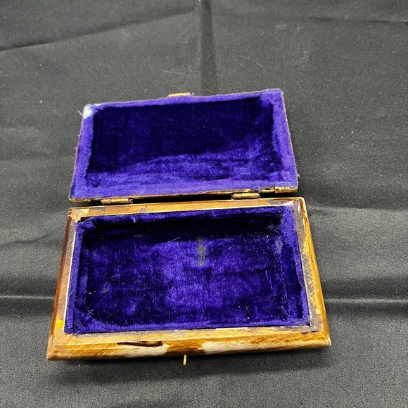 Vintage Brass & Bone Keepsake Box/Jewelry Box - Picture 2 of 8